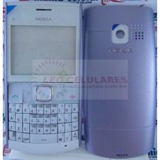 CARCAÇA NOKIA X2-01 LILÁS C/ BRANCO PRIMEIRA LINHA